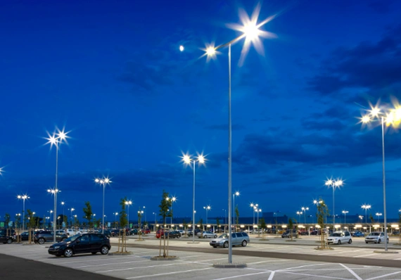 Industrial parking lot lights in Tinton Falls